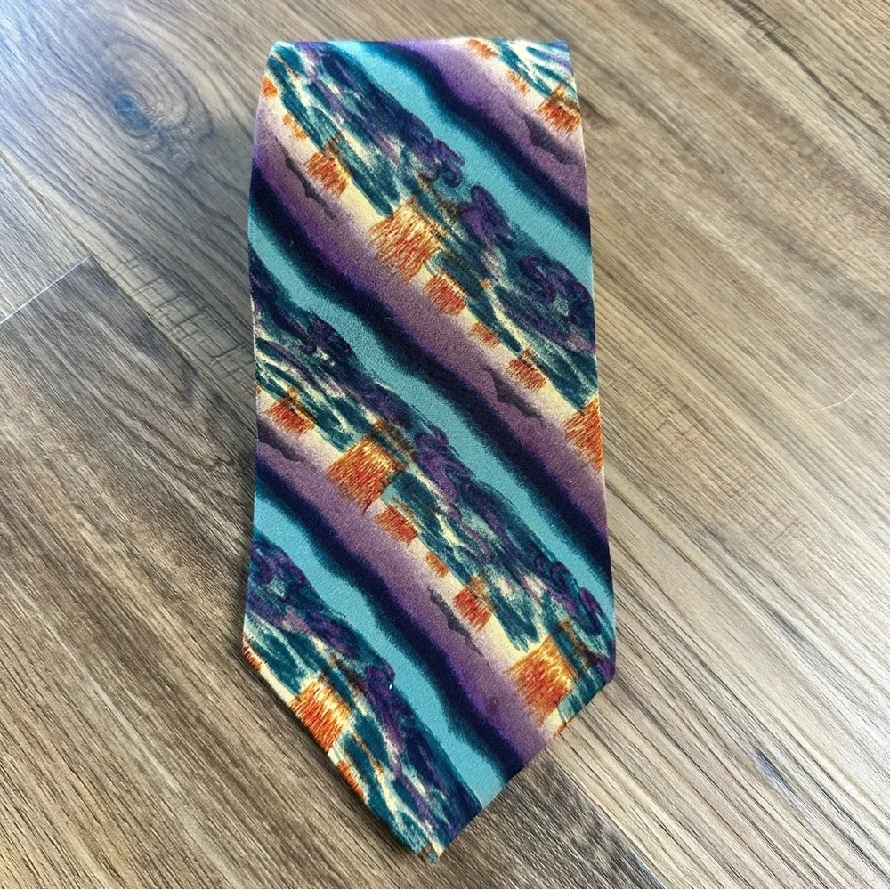 J. Garcia Vintage Y2K Silk Ties Lot of 3‎ Grateful Dead Abstract Geometric USA